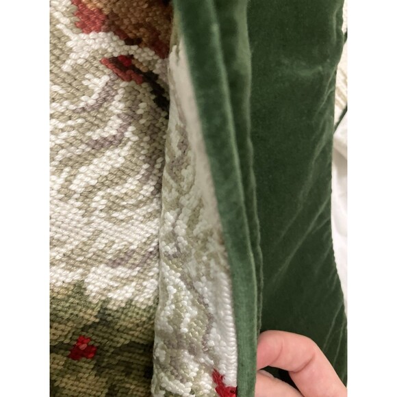 4 New With Tags, Wool and Velvet Needlepoint Christmas Stockings Old World Santa - Picture 16 of 16